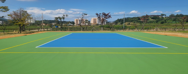 산청중학교 다목적구장 시공 사진